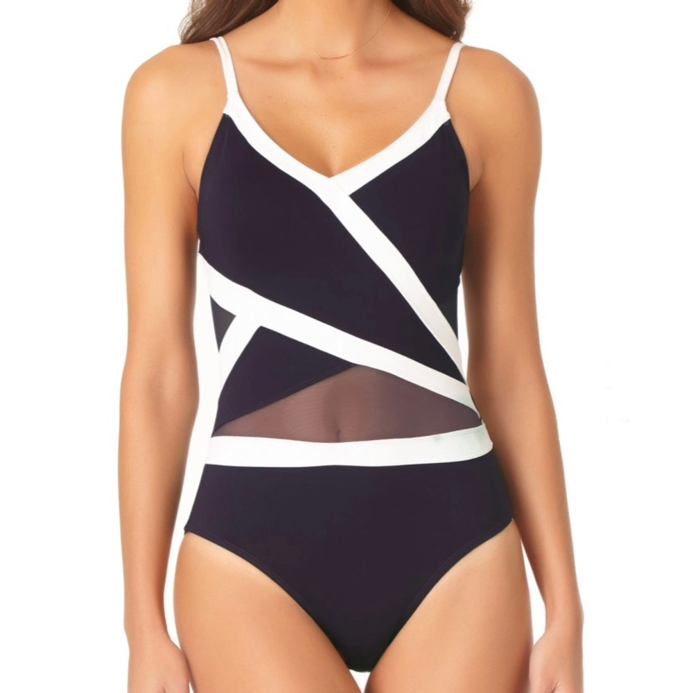 🆕 Anne Cole Women’s Mesh One Piece Swimsuit